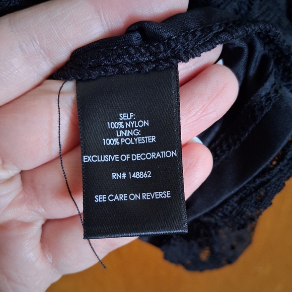 Torrid Babydoll Lace Top Black Size 5 - Picture 8 of 9